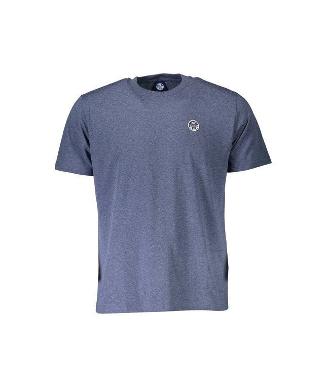 North Sails Blue Cotton Men T-Shirt