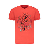Cavalli Class Red Cotton Men T-Shirt