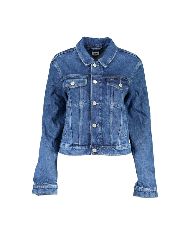 Tommy Hilfiger Blue Cotton Women Jacket
