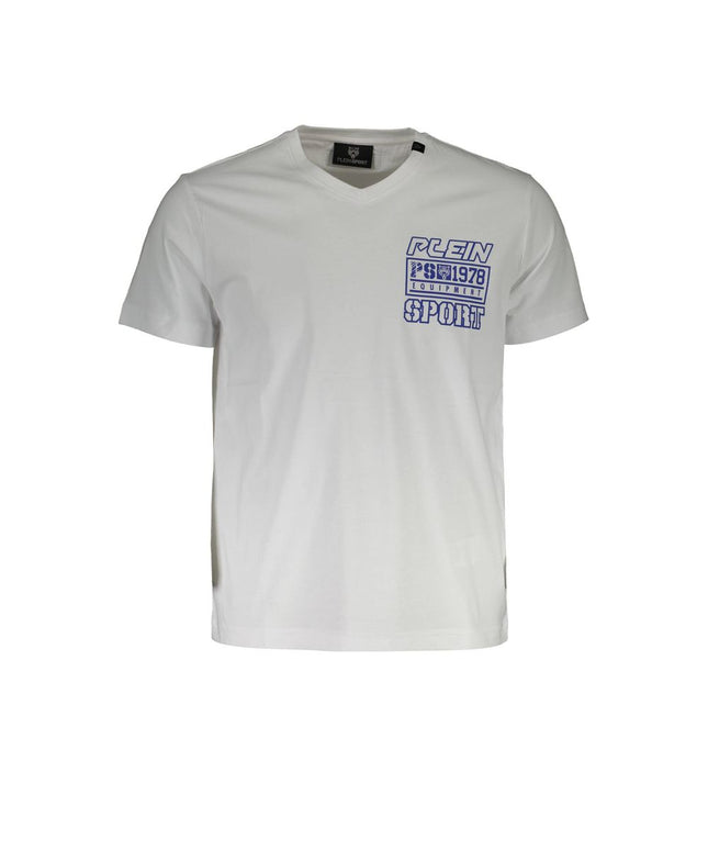 Plein Sport White Cotton Men T-Shirt
