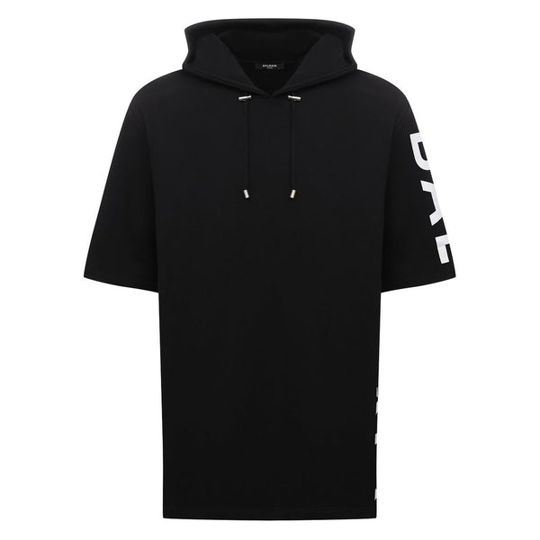 Balmain Black Cotton Sweater