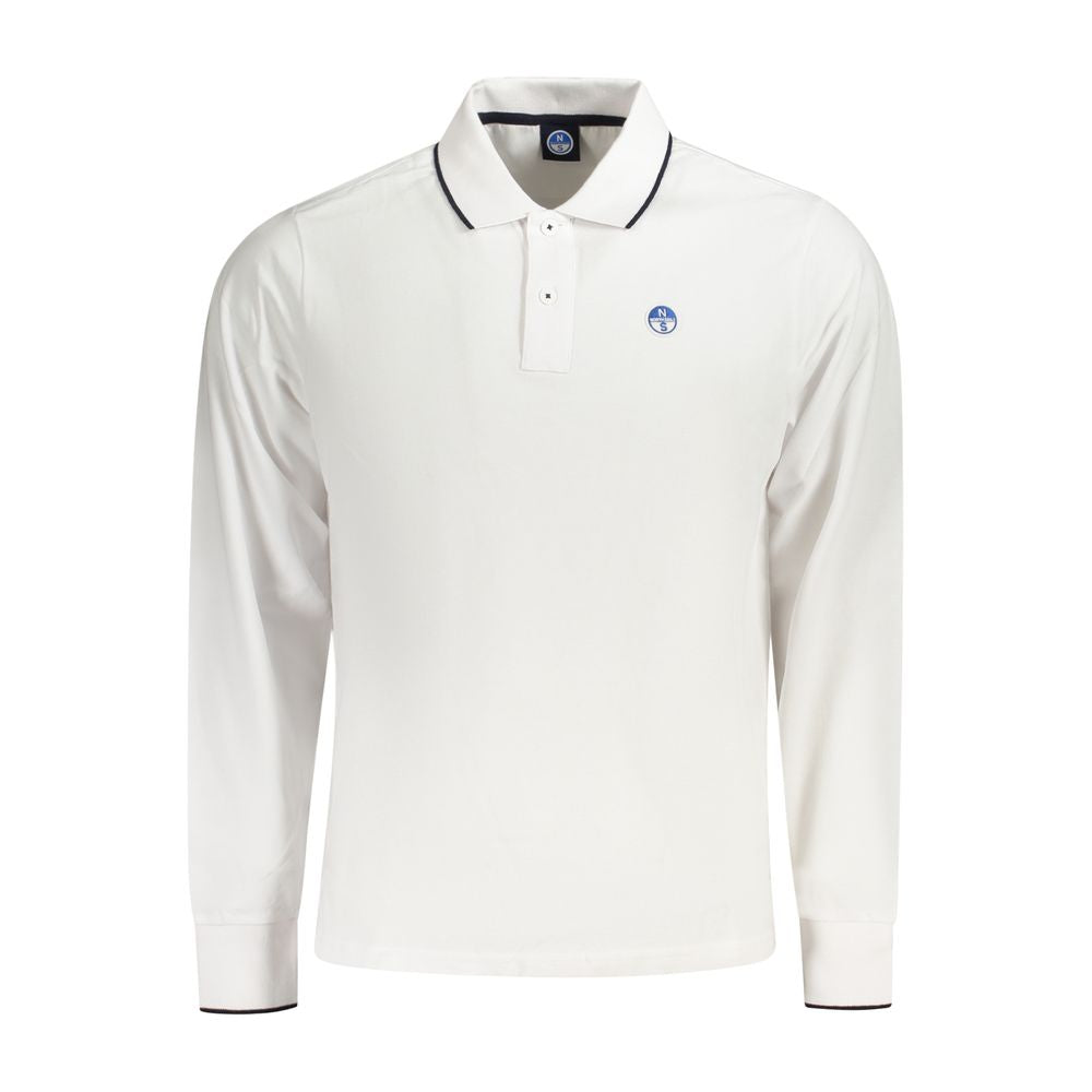 North Sails White Cotton Men Polo Shirt