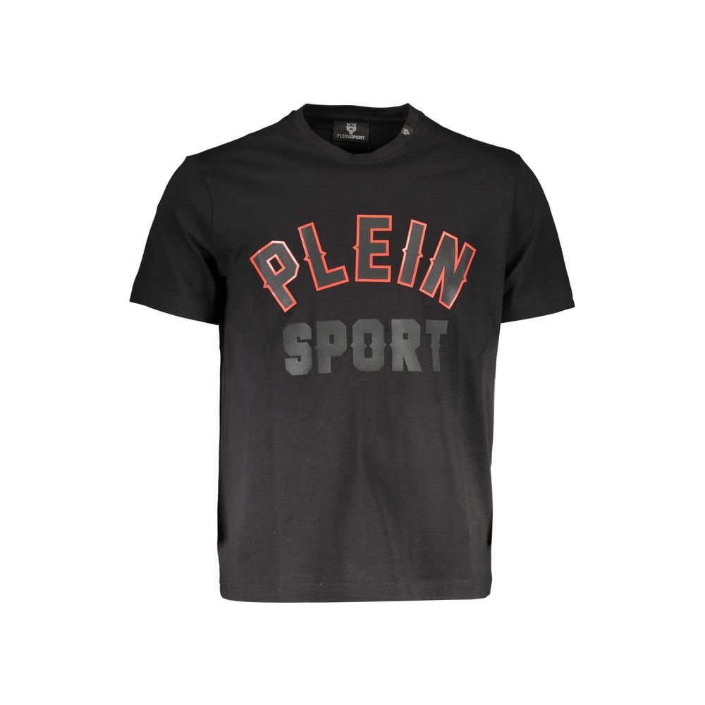 Plein Sport Plein Sport Black Cotton T-Shirt (Italian Size MEN: S, nan: nan, nan: nan)