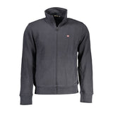 Napapijri Napapijri Black Cotton Men Sweater (Italian Size MEN: S, nan: nan, nan: nan)