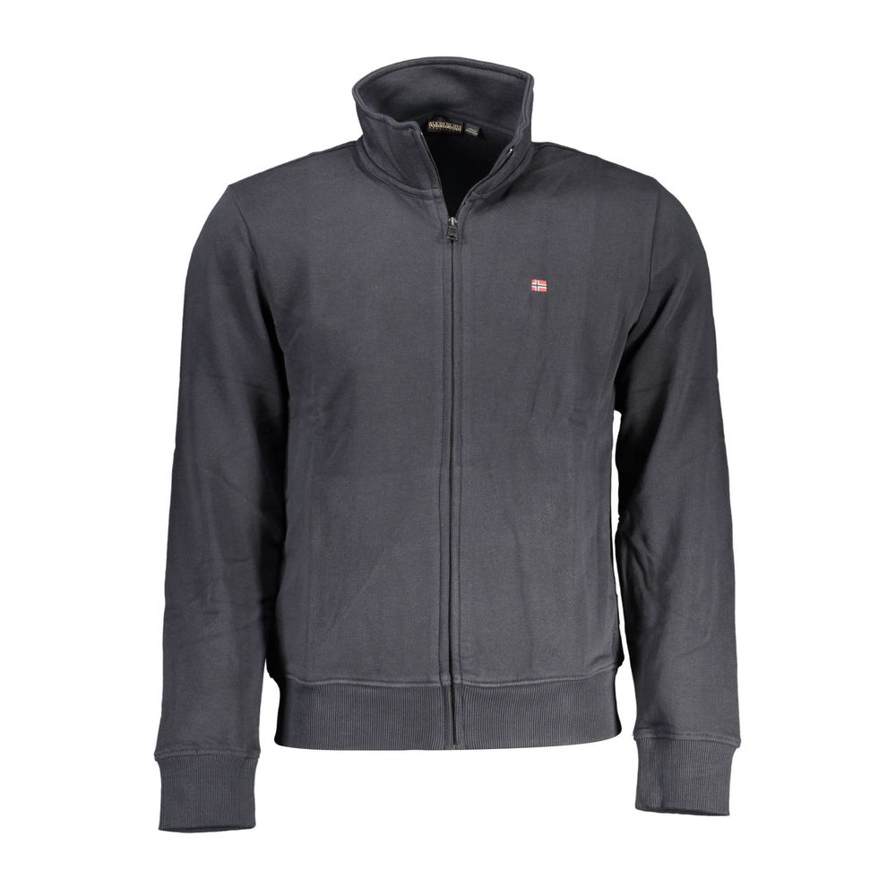 Napapijri Napapijri Black Cotton Men Sweater (Italian Size MEN: S, nan: nan, nan: nan)