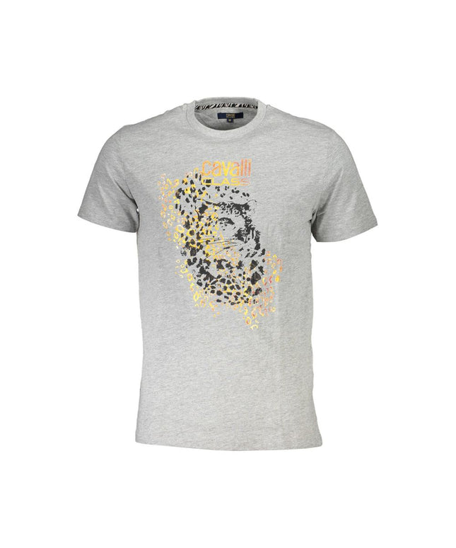 Cavalli Class Brown Cotton Men T-Shirt