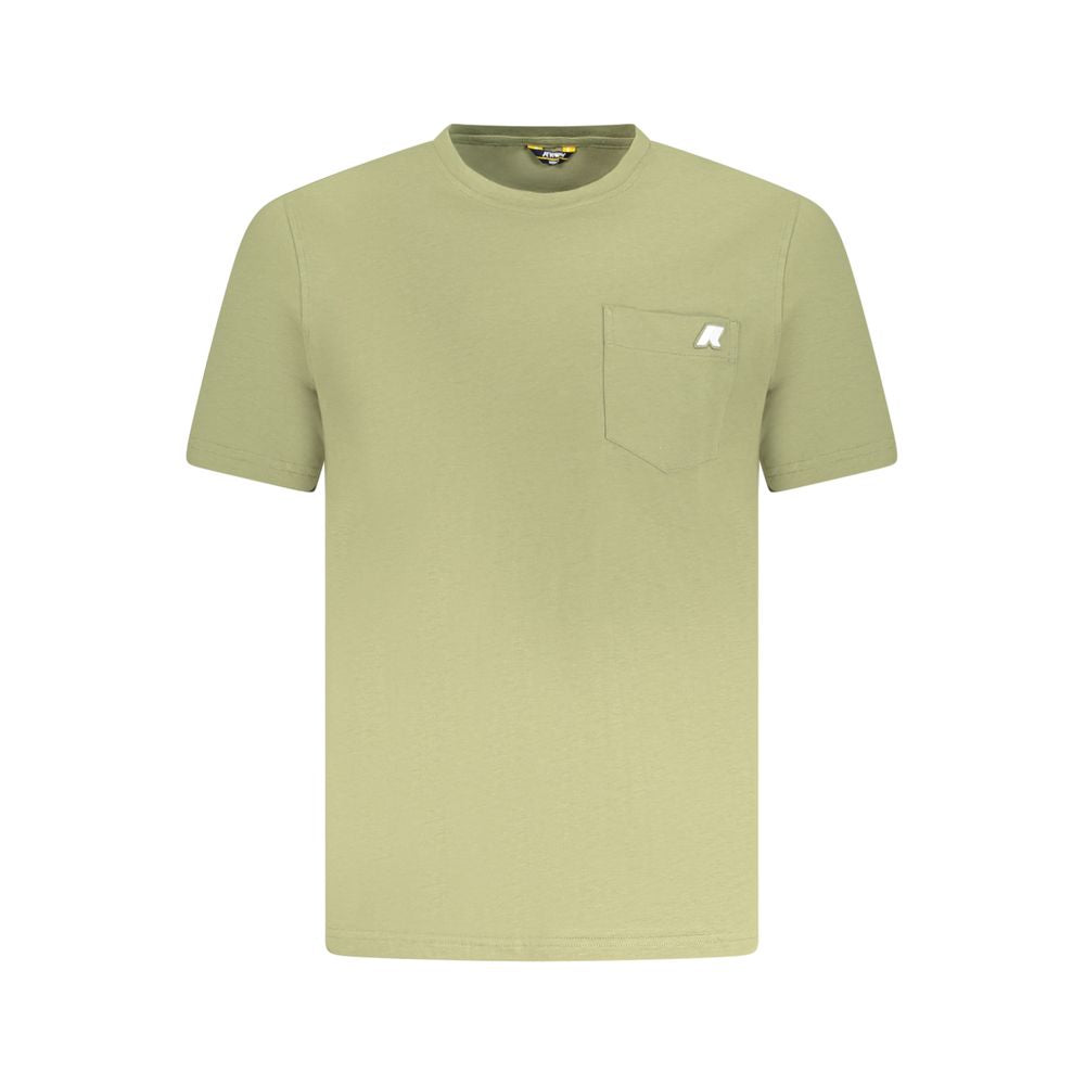 K-WAY K-WAY Green Cotton T-Shirt (Italian Size MEN: M, nan: nan, nan: nan)