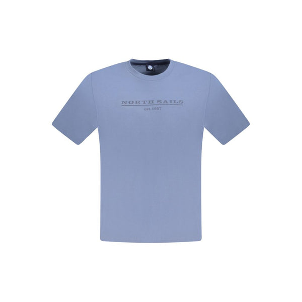 North Sails Blue Cotton Men T-Shirt