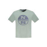 North Sails Green Cotton Men T-Shirt