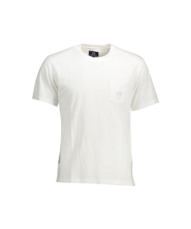 La Martina White Cotton Men T-Shirt