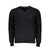 Harmont & Blaine Elegant V-Neck Embroidered Black Sweater