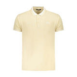 Cavalli Class Beige Cotton Men Polo Shirt