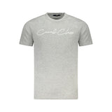 Cavalli Class Gray Cotton Men T-Shirt