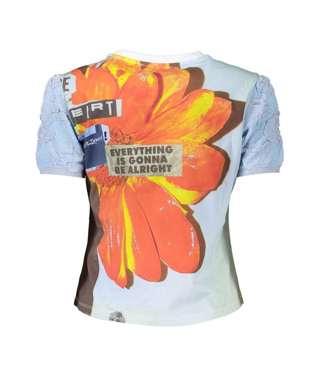 Desigual Blue Cotton Women T-Shirt
