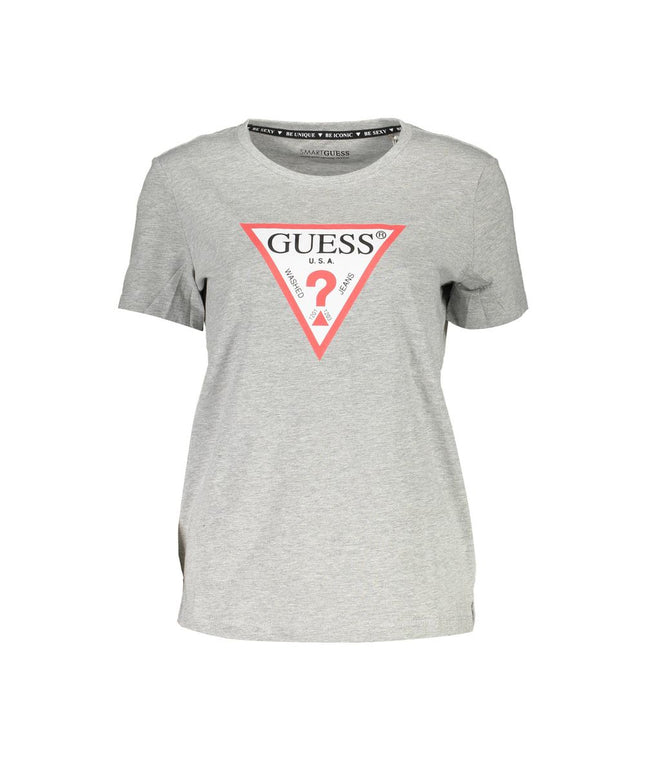 Guess Jeans Gray Cotton Women T-Shirt