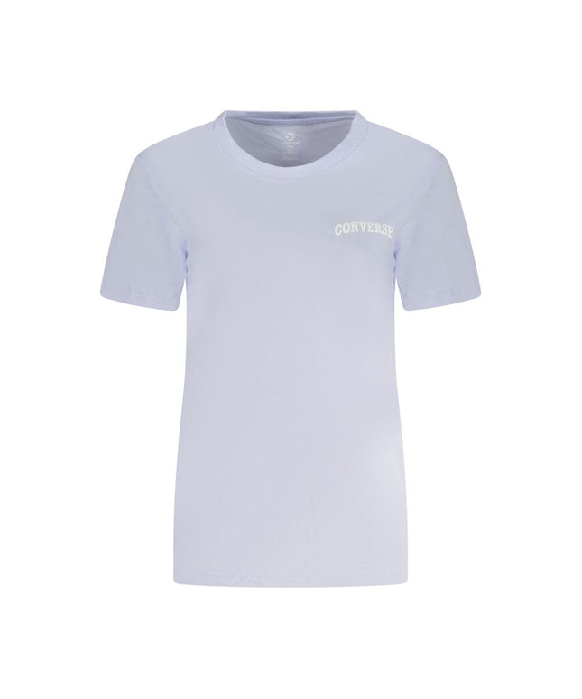 Converse Purple Cotton Women T-Shirt