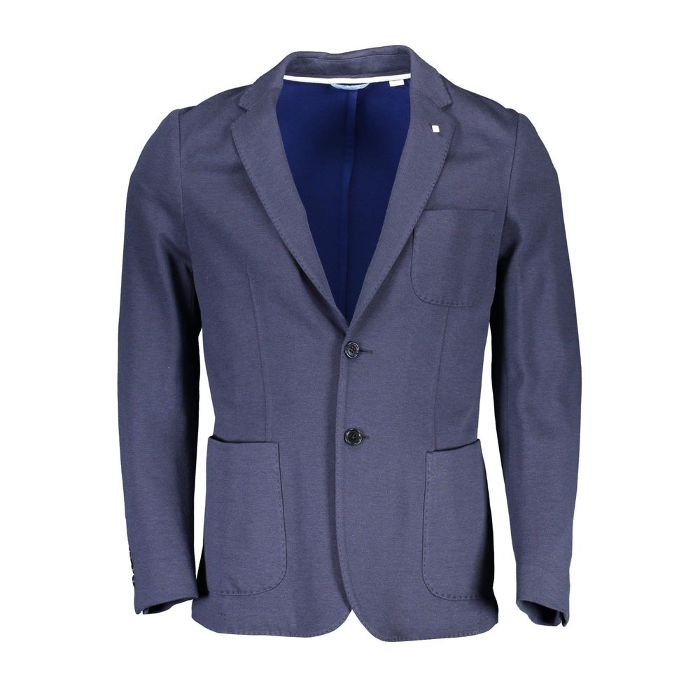 Gant Gant Blue Cotton Men Jacket (Italian Size MEN: IT48 | M, nan: nan, nan: nan)