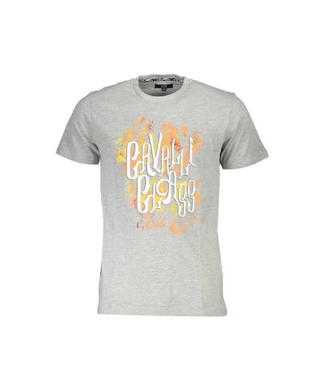 Cavalli Class Brown Cotton Men T-Shirt