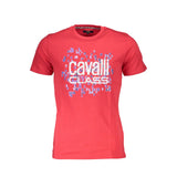 Cavalli Class Cavalli Class Red Cotton Men T-Shirt (Italian Size MEN: L, nan: nan, nan: nan)