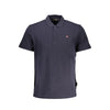 Napapijri Blue Cotton Men Polo Shirt