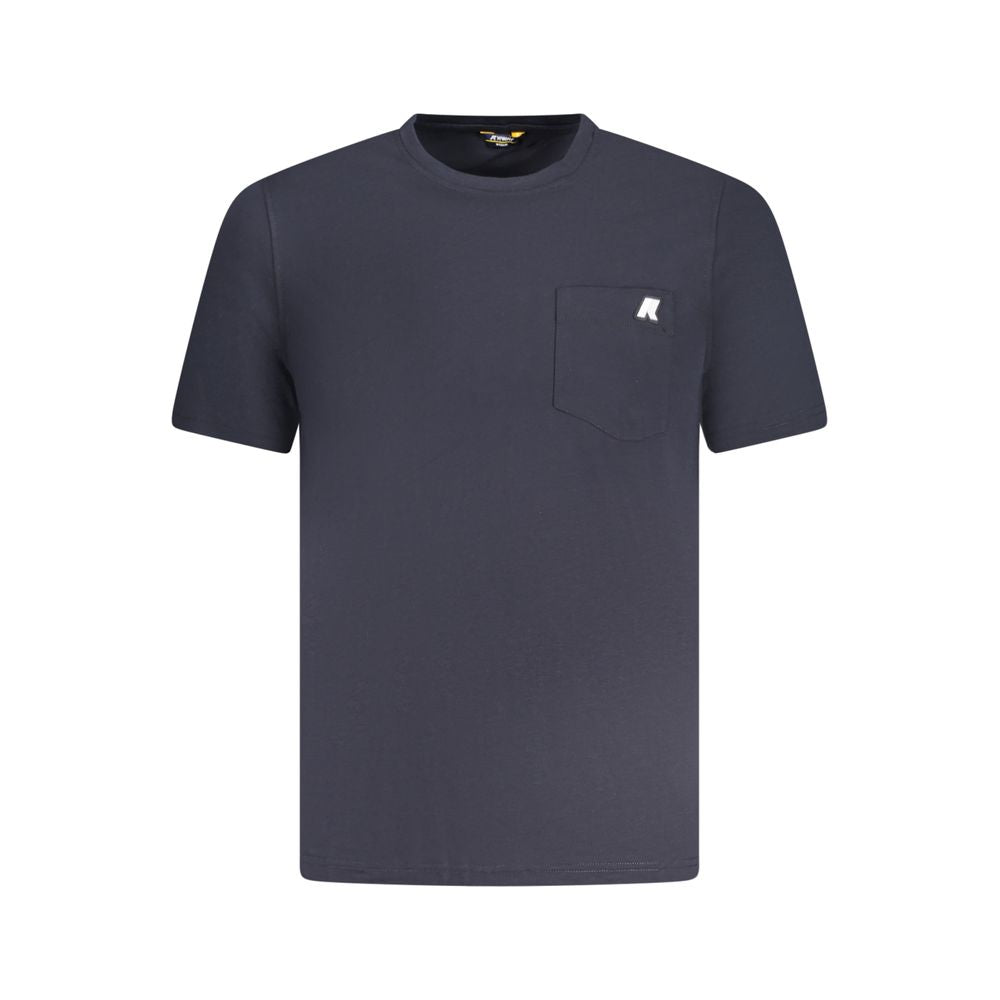K-WAY K-WAY Blue Cotton T-Shirt (Italian Size MEN: S, nan: nan, nan: nan)