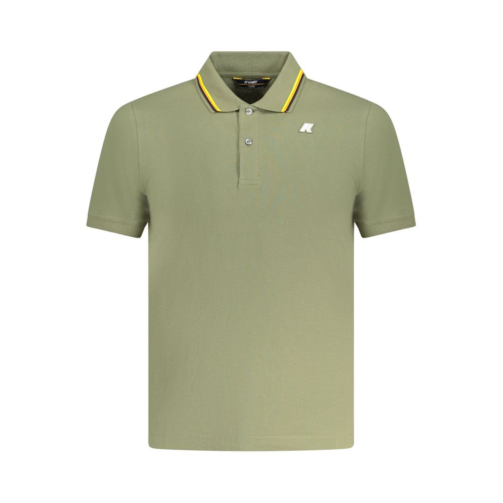 K-WAY K-WAY Green Cotton Polo Shirt (Italian Size MEN: S, nan: nan, nan: nan)