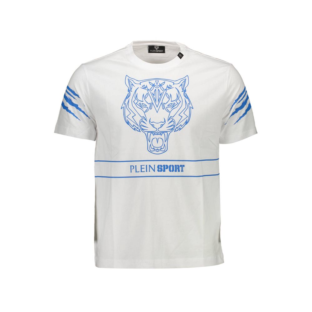 Plein Sport Plein Sport White Cotton Men T-Shirt (Italian Size MEN: M, nan: nan, nan: nan)