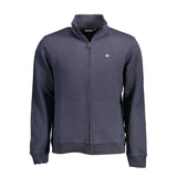 Napapijri Napapijri Blue Cotton Men Sweater (Italian Size MEN: S, nan: nan, nan: nan)