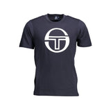 Sergio Tacchini Blue Cotton Men T-Shirt
