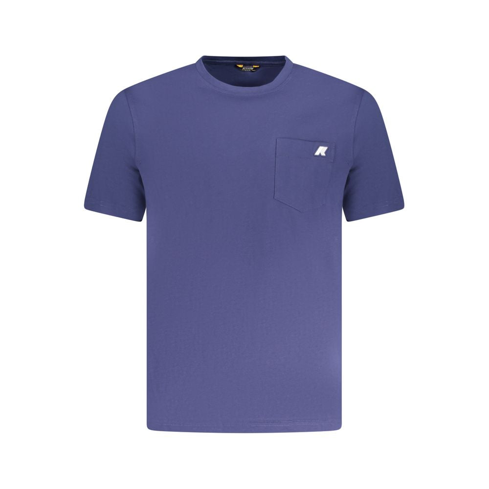 K-WAY K-WAY Blue Cotton T-Shirt (Italian Size MEN: S, nan: nan, nan: nan)