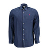 قميص رجالي قطني أزرق من US POLO ASSN