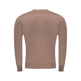 Cavalli Class Brown Viscose Men Sweater