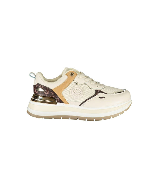 Laura Biagiotti Beige Polyester Women Sneaker