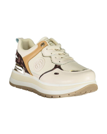 Laura Biagiotti Beige Polyester Women Sneaker