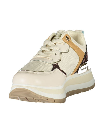 Laura Biagiotti Beige Polyester Women Sneaker