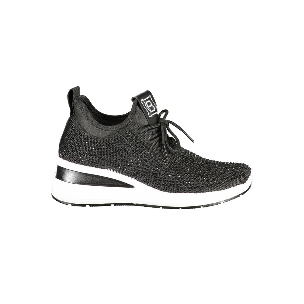 Laura Biagiotti Laura Biagiotti Black Polyester Women Sneaker (Shoe Size Women: EU38/US8, nan: nan, nan: nan)