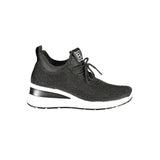 Laura Biagiotti Laura Biagiotti Black Polyester Women Sneaker (Shoe Size Women: EU38/US8, nan: nan, nan: nan)