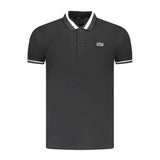 Cavalli Class Black Cotton Men Polo Shirt