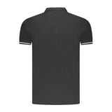 Cavalli Class Black Cotton Men Polo Shirt