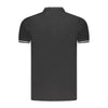 Cavalli Class Black Cotton Men Polo Shirt
