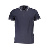 Cavalli Class Cavalli Class Blue Cotton Men Polo Shirt (Italian Size MEN: M, nan: nan, nan: nan)