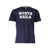 North Sails North Sails Blue Cotton Men T-Shirt (Italian Size MEN: M, nan: nan, nan: nan)