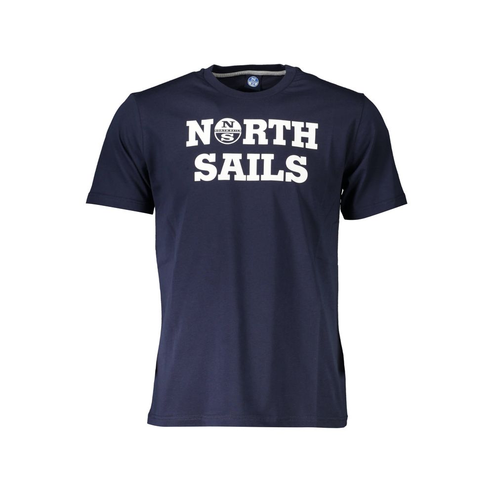 North Sails North Sails Blue Cotton Men T-Shirt (Italian Size MEN: M, nan: nan, nan: nan)