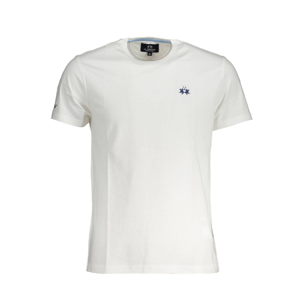 La Martina La Martina White Cotton Men T-Shirt (Italian Size MEN: M, nan: nan, nan: nan)