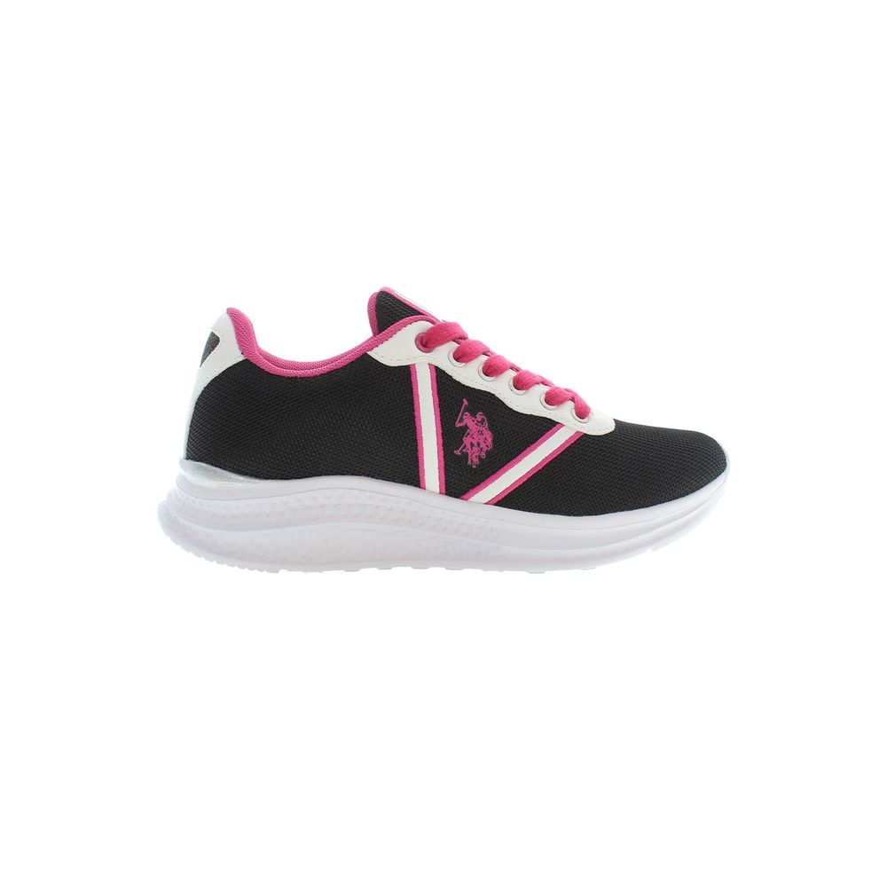 U.S. POLO ASSN. U.S. POLO ASSN. Black Polyester Women Sneaker (Shoe Size Women: EU36/US6, nan: nan, nan: nan)