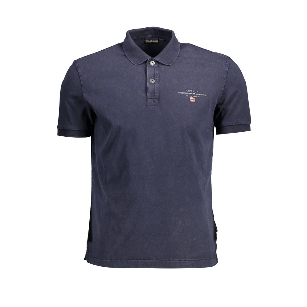 Napapijri Napapijri Blue Cotton Men Polo Shirt (Italian Size MEN: S, nan: nan, nan: nan)