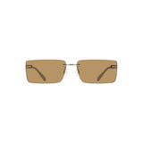 Calvin Klein Beige Metal Women Sunglass