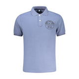 North Sails Blue Cotton Men Polo Shirt