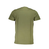 Cavalli Class Green Cotton Men T-Shirt