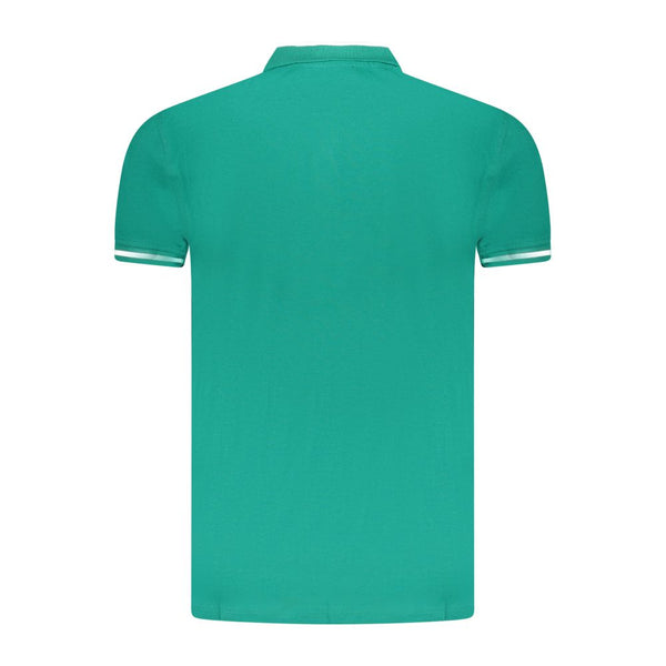 Cavalli Class Green Cotton Men Polo Shirt